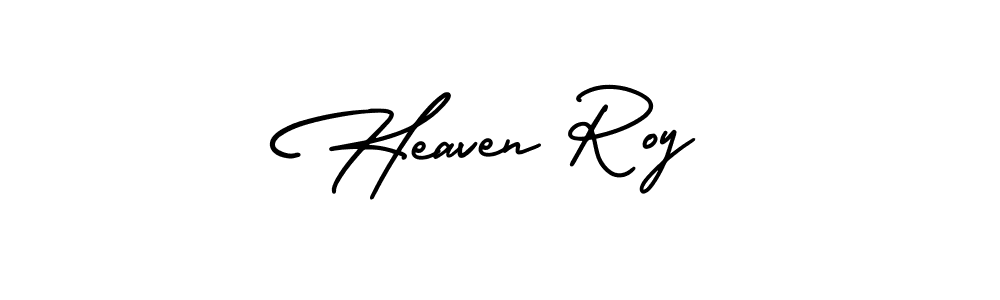 AmerikaSignatureDemo-Regular is a professional signature style that is perfect for those who want to add a touch of class to their signature. It is also a great choice for those who want to make their signature more unique. Get Heaven Roy name to fancy signature for free. Heaven Roy signature style 3 images and pictures png