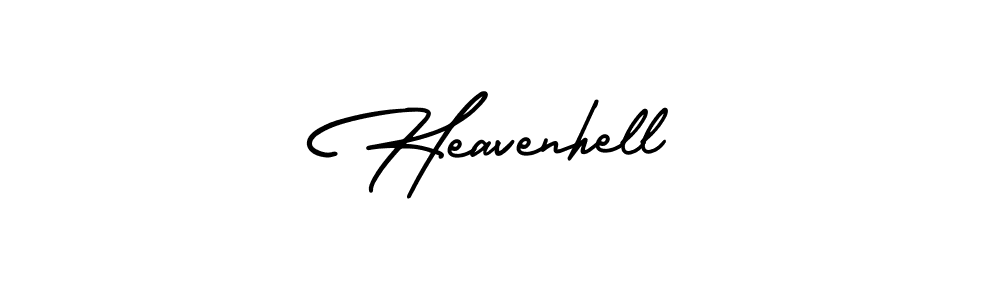 Make a beautiful signature design for name Heavenhell. With this signature (AmerikaSignatureDemo-Regular) style, you can create a handwritten signature for free. Heavenhell signature style 3 images and pictures png