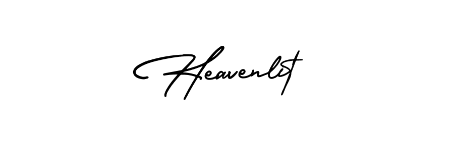 Create a beautiful signature design for name Heavenlit. With this signature (AmerikaSignatureDemo-Regular) fonts, you can make a handwritten signature for free. Heavenlit signature style 3 images and pictures png