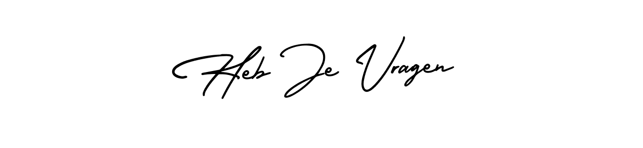 Check out images of Autograph of Heb Je Vragen name. Actor Heb Je Vragen Signature Style. AmerikaSignatureDemo-Regular is a professional sign style online. Heb Je Vragen signature style 3 images and pictures png
