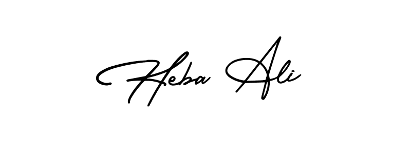 How to Draw Heba Ali signature style? AmerikaSignatureDemo-Regular is a latest design signature styles for name Heba Ali. Heba Ali signature style 3 images and pictures png