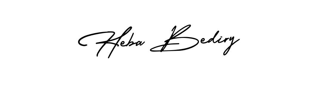 Also You can easily find your signature by using the search form. We will create Heba Bediry name handwritten signature images for you free of cost using AmerikaSignatureDemo-Regular sign style. Heba Bediry signature style 3 images and pictures png