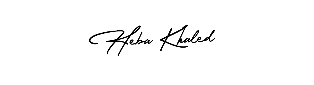 How to make Heba Khaled signature? AmerikaSignatureDemo-Regular is a professional autograph style. Create handwritten signature for Heba Khaled name. Heba Khaled signature style 3 images and pictures png
