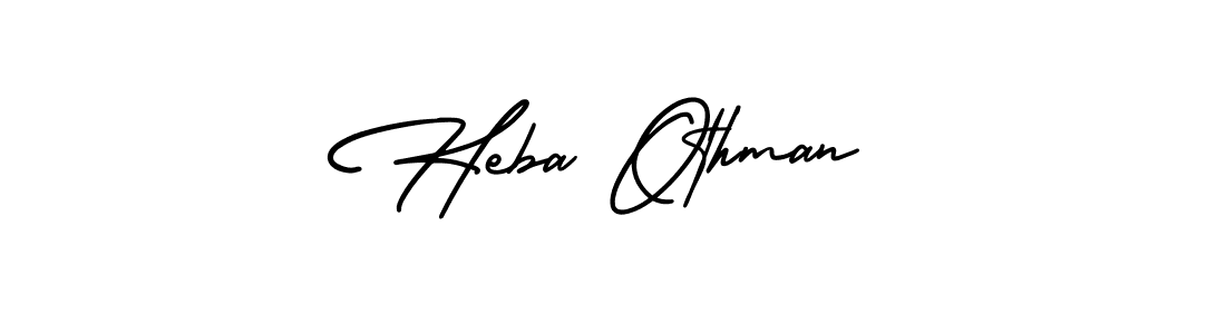 This is the best signature style for the Heba Othman name. Also you like these signature font (AmerikaSignatureDemo-Regular). Mix name signature. Heba Othman signature style 3 images and pictures png