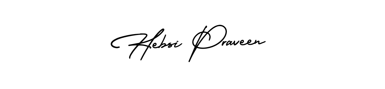 Also we have Hebsi Praveen name is the best signature style. Create professional handwritten signature collection using AmerikaSignatureDemo-Regular autograph style. Hebsi Praveen signature style 3 images and pictures png