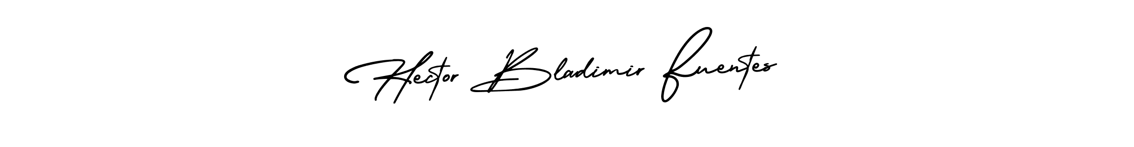 Make a beautiful signature design for name Hector Bladimir Fuentes. With this signature (AmerikaSignatureDemo-Regular) style, you can create a handwritten signature for free. Hector Bladimir Fuentes signature style 3 images and pictures png