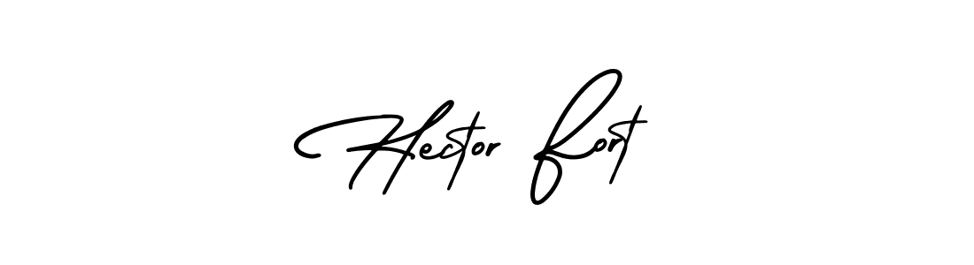 Design your own signature with our free online signature maker. With this signature software, you can create a handwritten (AmerikaSignatureDemo-Regular) signature for name Hector Fort. Hector Fort signature style 3 images and pictures png