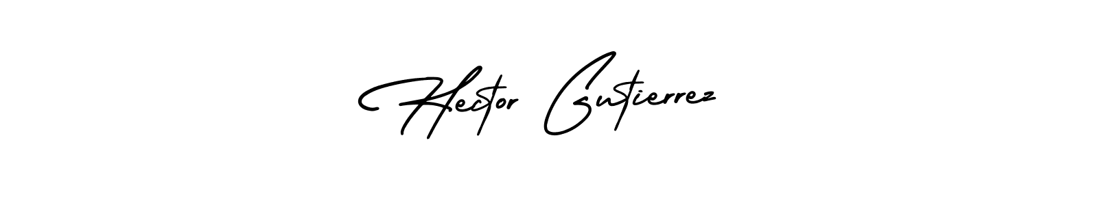 Design your own signature with our free online signature maker. With this signature software, you can create a handwritten (AmerikaSignatureDemo-Regular) signature for name Hector Gutierrez. Hector Gutierrez signature style 3 images and pictures png