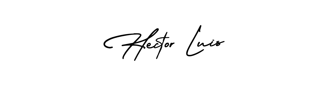 It looks lik you need a new signature style for name Hector Luis. Design unique handwritten (AmerikaSignatureDemo-Regular) signature with our free signature maker in just a few clicks. Hector Luis signature style 3 images and pictures png