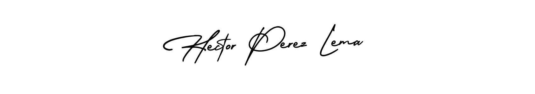 You should practise on your own different ways (AmerikaSignatureDemo-Regular) to write your name (Hector Perez Lema) in signature. don't let someone else do it for you. Hector Perez Lema signature style 3 images and pictures png