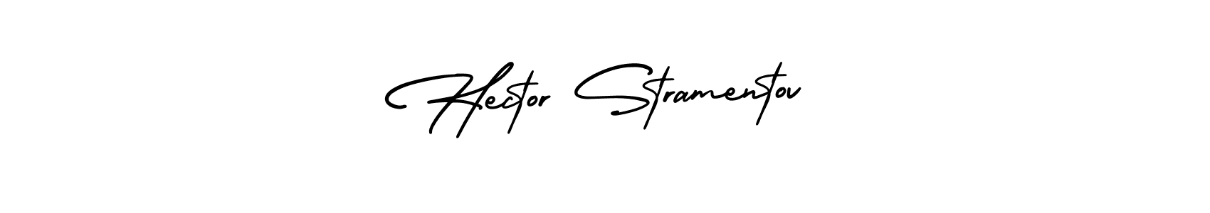 Check out images of Autograph of Hector Stramentov name. Actor Hector Stramentov Signature Style. AmerikaSignatureDemo-Regular is a professional sign style online. Hector Stramentov signature style 3 images and pictures png