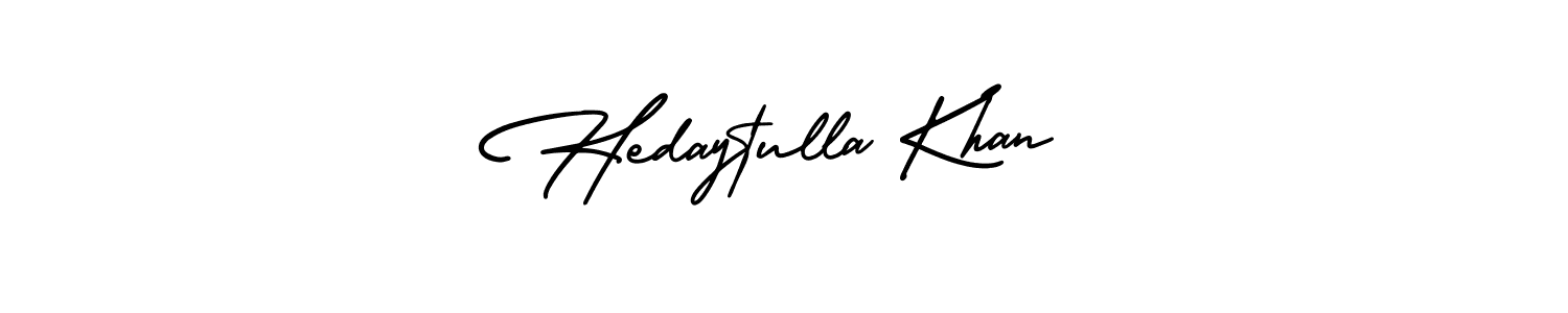 Use a signature maker to create a handwritten signature online. With this signature software, you can design (AmerikaSignatureDemo-Regular) your own signature for name Hedaytulla Khan. Hedaytulla Khan signature style 3 images and pictures png