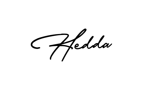 You should practise on your own different ways (AmerikaSignatureDemo-Regular) to write your name (Hedda) in signature. don't let someone else do it for you. Hedda signature style 3 images and pictures png