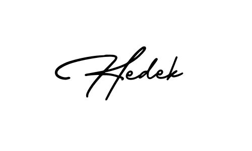 Hedek stylish signature style. Best Handwritten Sign (AmerikaSignatureDemo-Regular) for my name. Handwritten Signature Collection Ideas for my name Hedek. Hedek signature style 3 images and pictures png