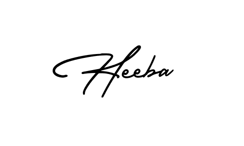 Best and Professional Signature Style for Heeba. AmerikaSignatureDemo-Regular Best Signature Style Collection. Heeba signature style 3 images and pictures png