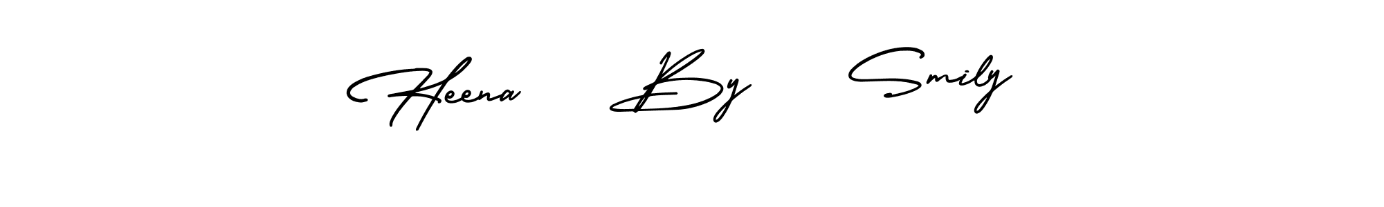 How to Draw Heena    By    Smily signature style? AmerikaSignatureDemo-Regular is a latest design signature styles for name Heena    By    Smily. Heena    By    Smily signature style 3 images and pictures png