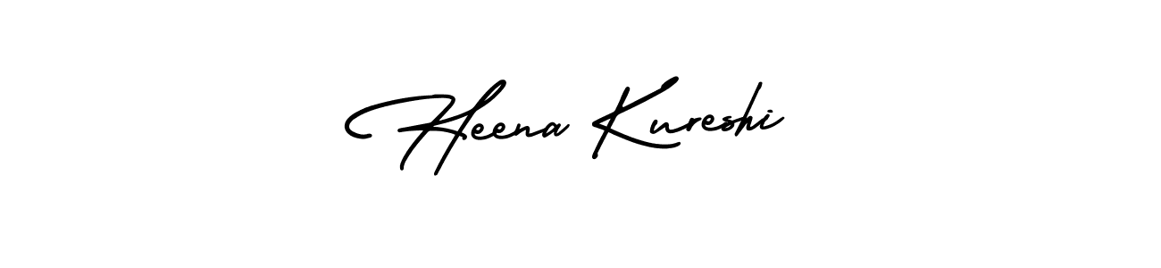 Best and Professional Signature Style for Heena Kureshi. AmerikaSignatureDemo-Regular Best Signature Style Collection. Heena Kureshi signature style 3 images and pictures png