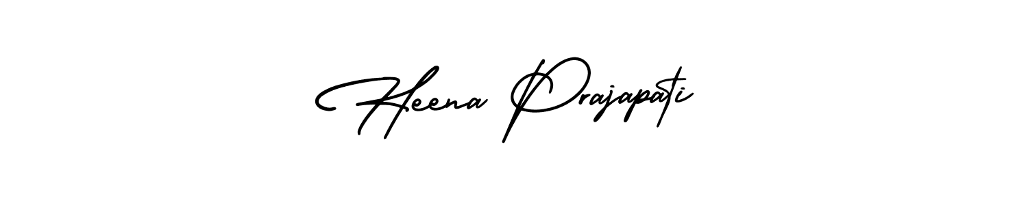 Make a short Heena Prajapati signature style. Manage your documents anywhere anytime using AmerikaSignatureDemo-Regular. Create and add eSignatures, submit forms, share and send files easily. Heena Prajapati signature style 3 images and pictures png