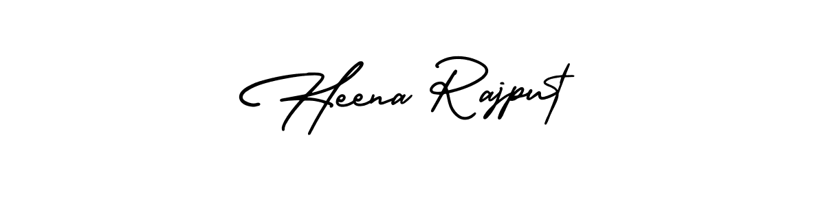 AmerikaSignatureDemo-Regular is a professional signature style that is perfect for those who want to add a touch of class to their signature. It is also a great choice for those who want to make their signature more unique. Get Heena Rajput name to fancy signature for free. Heena Rajput signature style 3 images and pictures png