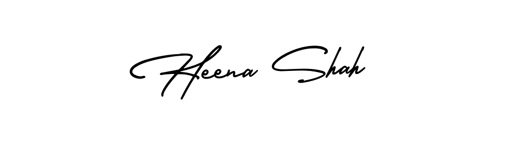 It looks lik you need a new signature style for name Heena Shah. Design unique handwritten (AmerikaSignatureDemo-Regular) signature with our free signature maker in just a few clicks. Heena Shah signature style 3 images and pictures png