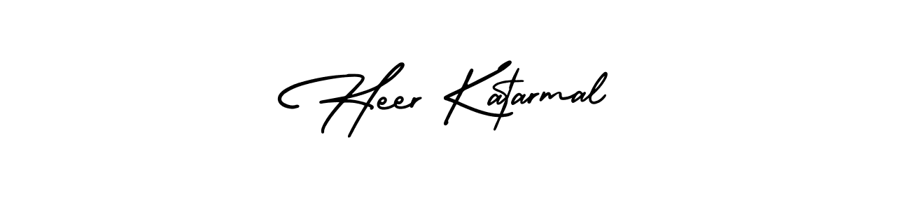 Make a short Heer Katarmal signature style. Manage your documents anywhere anytime using AmerikaSignatureDemo-Regular. Create and add eSignatures, submit forms, share and send files easily. Heer Katarmal signature style 3 images and pictures png