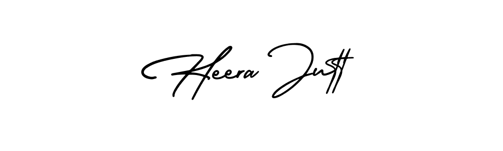 Use a signature maker to create a handwritten signature online. With this signature software, you can design (AmerikaSignatureDemo-Regular) your own signature for name Heera Jutt. Heera Jutt signature style 3 images and pictures png