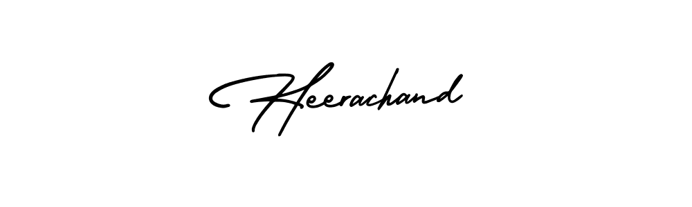 Create a beautiful signature design for name Heerachand. With this signature (AmerikaSignatureDemo-Regular) fonts, you can make a handwritten signature for free. Heerachand signature style 3 images and pictures png