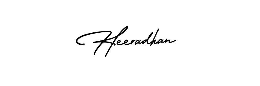 Use a signature maker to create a handwritten signature online. With this signature software, you can design (AmerikaSignatureDemo-Regular) your own signature for name Heeradhan. Heeradhan signature style 3 images and pictures png
