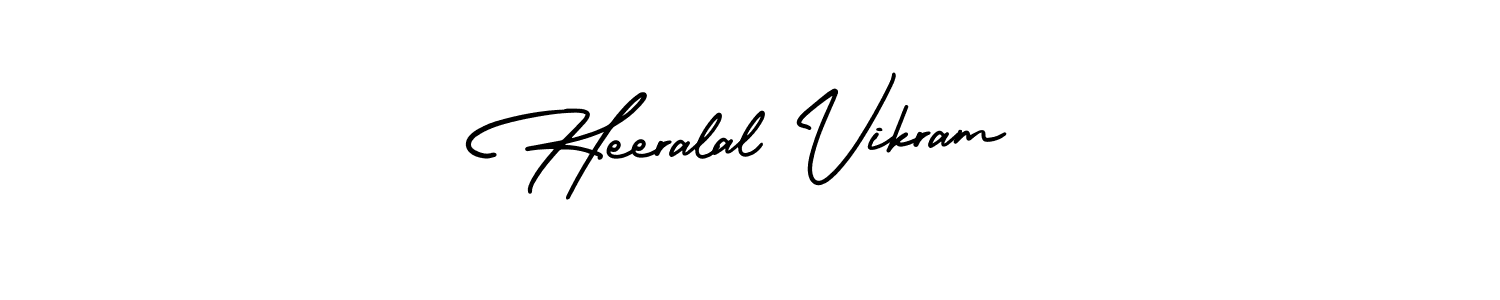 How to Draw Heeralal Vikram signature style? AmerikaSignatureDemo-Regular is a latest design signature styles for name Heeralal Vikram. Heeralal Vikram signature style 3 images and pictures png