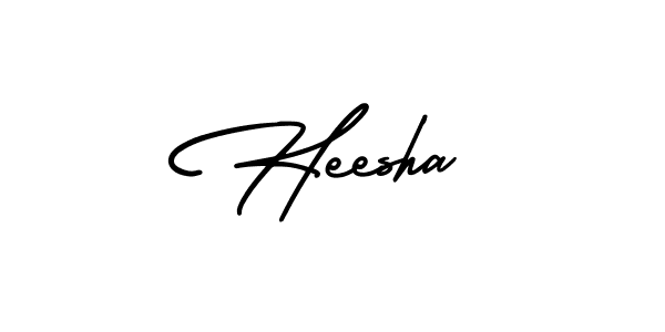 Best and Professional Signature Style for Heesha. AmerikaSignatureDemo-Regular Best Signature Style Collection. Heesha signature style 3 images and pictures png