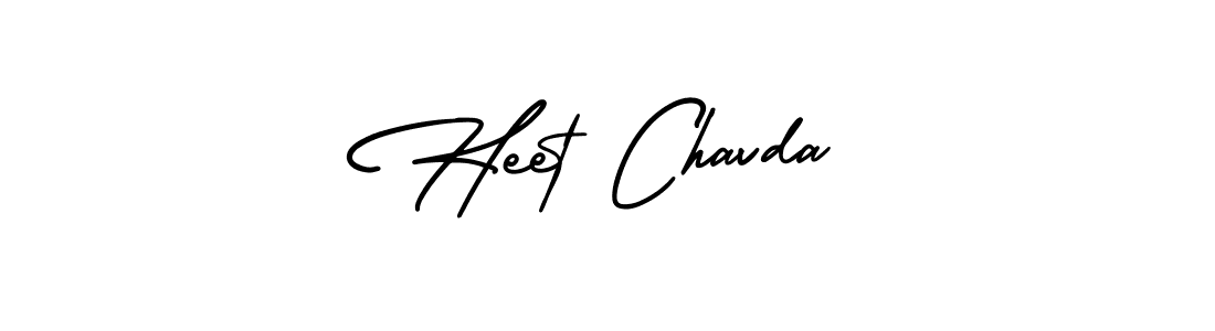 AmerikaSignatureDemo-Regular is a professional signature style that is perfect for those who want to add a touch of class to their signature. It is also a great choice for those who want to make their signature more unique. Get Heet Chavda name to fancy signature for free. Heet Chavda signature style 3 images and pictures png