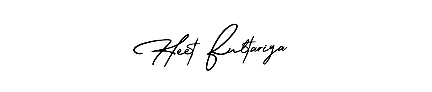 Use a signature maker to create a handwritten signature online. With this signature software, you can design (AmerikaSignatureDemo-Regular) your own signature for name Heet Fultariya. Heet Fultariya signature style 3 images and pictures png