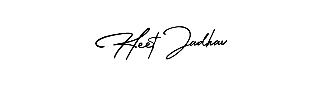 AmerikaSignatureDemo-Regular is a professional signature style that is perfect for those who want to add a touch of class to their signature. It is also a great choice for those who want to make their signature more unique. Get Heet Jadhav name to fancy signature for free. Heet Jadhav signature style 3 images and pictures png