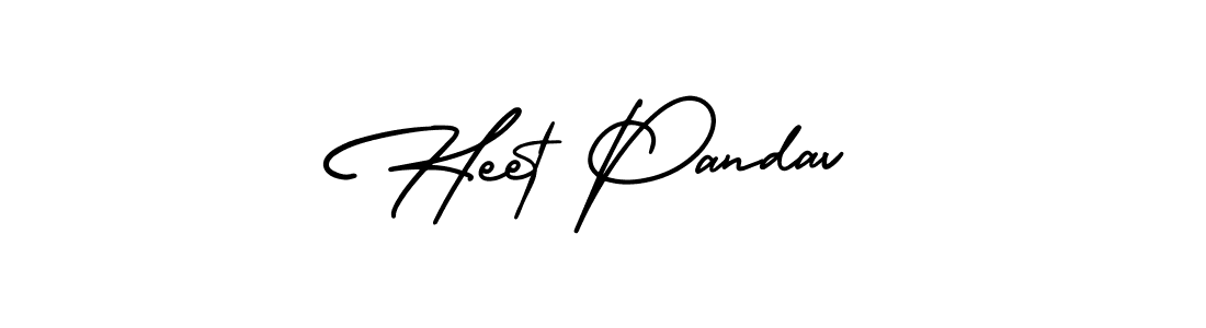 Use a signature maker to create a handwritten signature online. With this signature software, you can design (AmerikaSignatureDemo-Regular) your own signature for name Heet Pandav. Heet Pandav signature style 3 images and pictures png