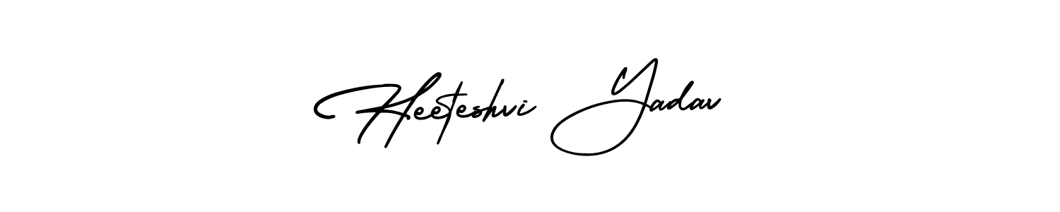 Use a signature maker to create a handwritten signature online. With this signature software, you can design (AmerikaSignatureDemo-Regular) your own signature for name Heeteshvi Yadav. Heeteshvi Yadav signature style 3 images and pictures png