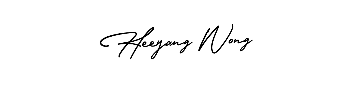 How to make Heeyang Wong signature? AmerikaSignatureDemo-Regular is a professional autograph style. Create handwritten signature for Heeyang Wong name. Heeyang Wong signature style 3 images and pictures png
