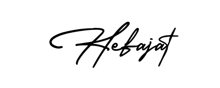 Discover how Hefajat looks in an executive cursive font (AmerikaSignatureDemo-Regular). Perfect for legal documents, invoices, and certificates. Hefajat signature style 3 images and pictures png