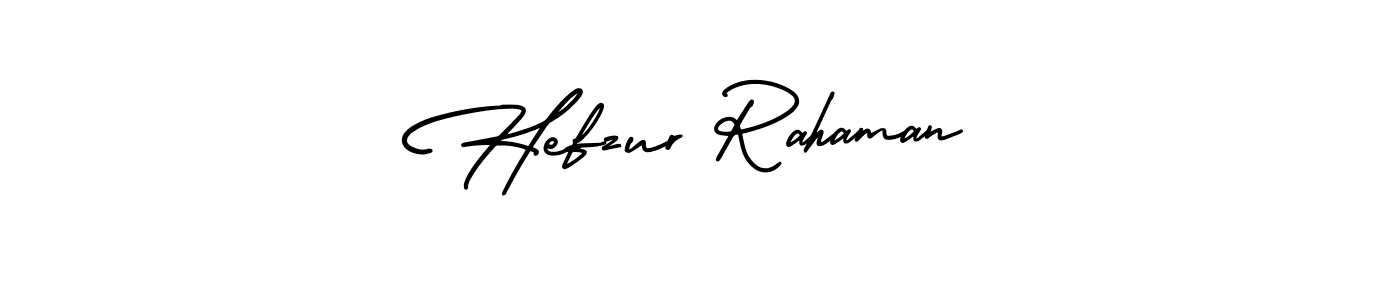 Use a signature maker to create a handwritten signature online. With this signature software, you can design (AmerikaSignatureDemo-Regular) your own signature for name Hefzur Rahaman. Hefzur Rahaman signature style 3 images and pictures png