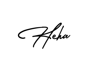 Design your own signature with our free online signature maker. With this signature software, you can create a handwritten (AmerikaSignatureDemo-Regular) signature for name Heha. Heha signature style 3 images and pictures png