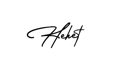 Design your own signature with our free online signature maker. With this signature software, you can create a handwritten (AmerikaSignatureDemo-Regular) signature for name Hehet. Hehet signature style 3 images and pictures png
