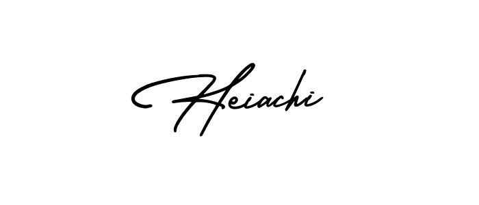 Make a beautiful signature design for name Heiachi. With this signature (AmerikaSignatureDemo-Regular) style, you can create a handwritten signature for free. Heiachi signature style 3 images and pictures png