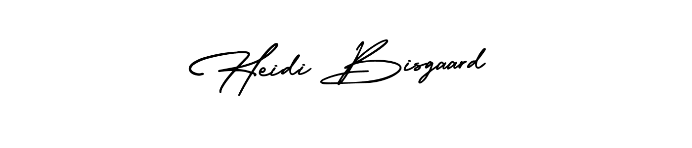 AmerikaSignatureDemo-Regular is a professional signature style that is perfect for those who want to add a touch of class to their signature. It is also a great choice for those who want to make their signature more unique. Get Heidi Bisgaard name to fancy signature for free. Heidi Bisgaard signature style 3 images and pictures png