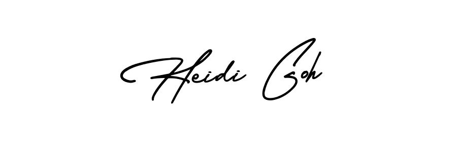 It looks lik you need a new signature style for name Heidi Goh. Design unique handwritten (AmerikaSignatureDemo-Regular) signature with our free signature maker in just a few clicks. Heidi Goh signature style 3 images and pictures png