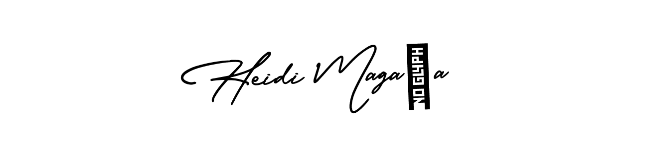 Best and Professional Signature Style for Heidi Magaña. AmerikaSignatureDemo-Regular Best Signature Style Collection. Heidi Magaña signature style 3 images and pictures png