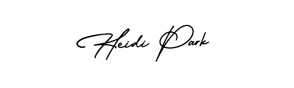 It looks lik you need a new signature style for name Heidi Park. Design unique handwritten (AmerikaSignatureDemo-Regular) signature with our free signature maker in just a few clicks. Heidi Park signature style 3 images and pictures png