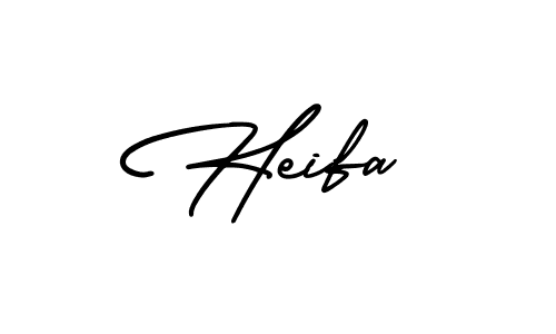 How to make Heifa signature? AmerikaSignatureDemo-Regular is a professional autograph style. Create handwritten signature for Heifa name. Heifa signature style 3 images and pictures png