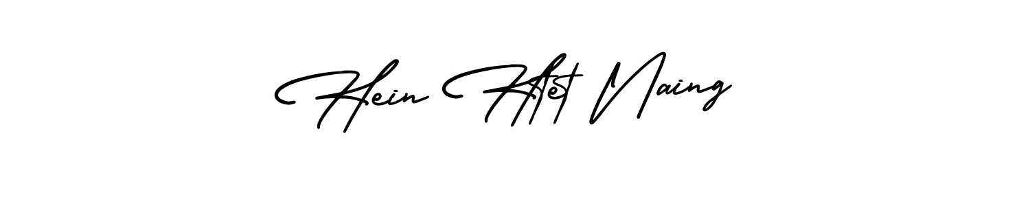 Use a signature maker to create a handwritten signature online. With this signature software, you can design (AmerikaSignatureDemo-Regular) your own signature for name Hein Htet Naing. Hein Htet Naing signature style 3 images and pictures png