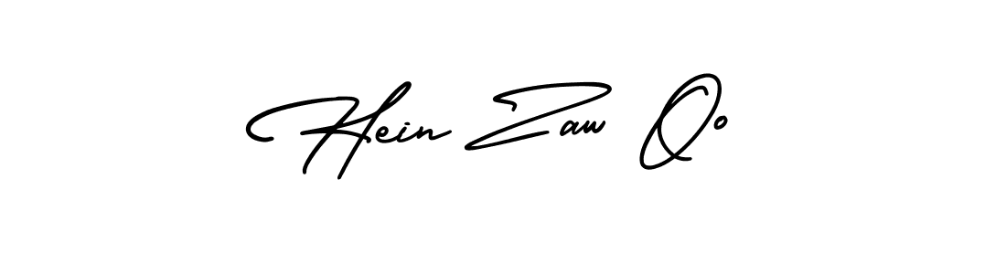 How to make Hein Zaw Oo name signature. Use AmerikaSignatureDemo-Regular style for creating short signs online. This is the latest handwritten sign. Hein Zaw Oo signature style 3 images and pictures png