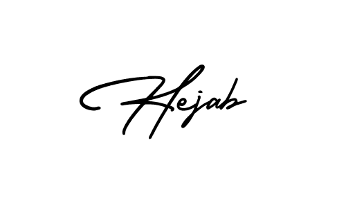 Hejab stylish signature style. Best Handwritten Sign (AmerikaSignatureDemo-Regular) for my name. Handwritten Signature Collection Ideas for my name Hejab. Hejab signature style 3 images and pictures png