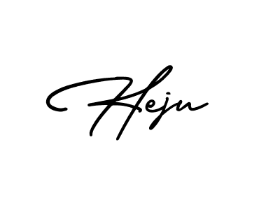 How to make Heju signature? AmerikaSignatureDemo-Regular is a professional autograph style. Create handwritten signature for Heju name. Heju signature style 3 images and pictures png